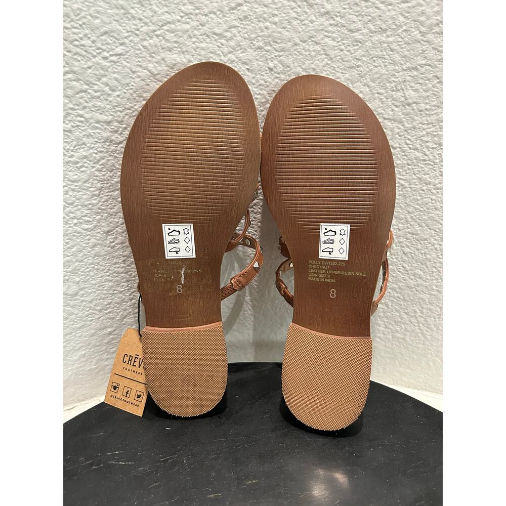 CREVO New $79 Polly Studded Strappy Sandal Leather Uppers - Picture 6 of 11